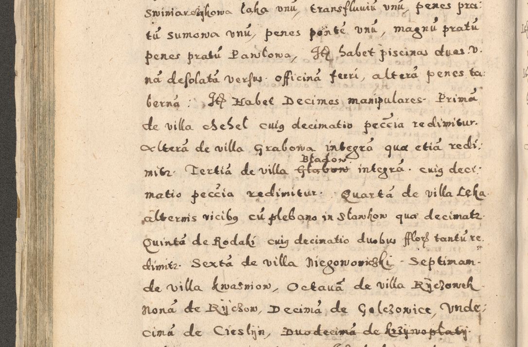 Zdjęcie nr 172 dla obiektu archiwalnego: Acta visitationis exterioris decanatuum Oswiecimensis, Novi Montis, Zatoriensis et Skamnesis ad archidiaconatum Cracoviensem pertinentium per R. D. Christophorum Kazimirski, nominatum episcopum Kijoviensem et praepositum Tarnoviensem ex commissione Illustr. Principis D. Georgii, divina miseratione S.R.E. tituli s. Sixti cardinalis presbiteri Radziwiłł nuncupati, episcopatus Cracoviensis administratoris perpetui, in Olica er Nieswież ducis a. D. 1598