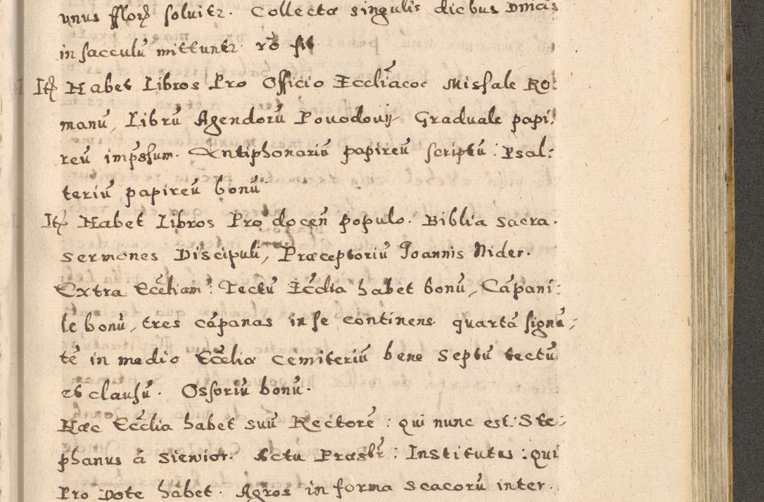 Zdjęcie nr 171 dla obiektu archiwalnego: Acta visitationis exterioris decanatuum Oswiecimensis, Novi Montis, Zatoriensis et Skamnesis ad archidiaconatum Cracoviensem pertinentium per R. D. Christophorum Kazimirski, nominatum episcopum Kijoviensem et praepositum Tarnoviensem ex commissione Illustr. Principis D. Georgii, divina miseratione S.R.E. tituli s. Sixti cardinalis presbiteri Radziwiłł nuncupati, episcopatus Cracoviensis administratoris perpetui, in Olica er Nieswież ducis a. D. 1598