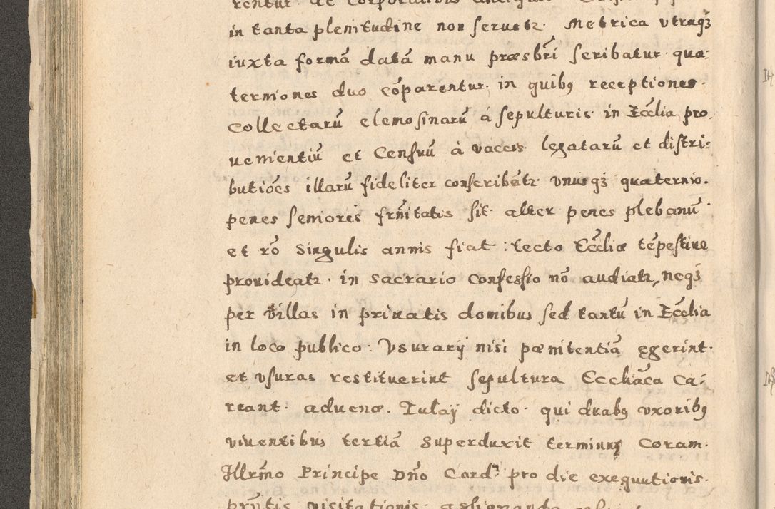 Zdjęcie nr 160 dla obiektu archiwalnego: Acta visitationis exterioris decanatuum Oswiecimensis, Novi Montis, Zatoriensis et Skamnesis ad archidiaconatum Cracoviensem pertinentium per R. D. Christophorum Kazimirski, nominatum episcopum Kijoviensem et praepositum Tarnoviensem ex commissione Illustr. Principis D. Georgii, divina miseratione S.R.E. tituli s. Sixti cardinalis presbiteri Radziwiłł nuncupati, episcopatus Cracoviensis administratoris perpetui, in Olica er Nieswież ducis a. D. 1598