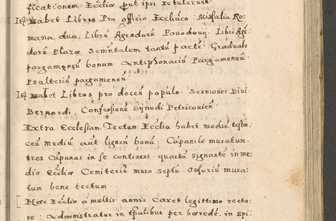 Zdjęcie nr 151 dla obiektu archiwalnego: Acta visitationis exterioris decanatuum Oswiecimensis, Novi Montis, Zatoriensis et Skamnesis ad archidiaconatum Cracoviensem pertinentium per R. D. Christophorum Kazimirski, nominatum episcopum Kijoviensem et praepositum Tarnoviensem ex commissione Illustr. Principis D. Georgii, divina miseratione S.R.E. tituli s. Sixti cardinalis presbiteri Radziwiłł nuncupati, episcopatus Cracoviensis administratoris perpetui, in Olica er Nieswież ducis a. D. 1598