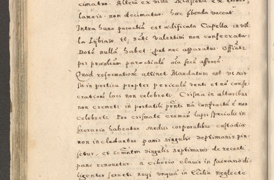 Zdjęcie nr 146 dla obiektu archiwalnego: Acta visitationis exterioris decanatuum Oswiecimensis, Novi Montis, Zatoriensis et Skamnesis ad archidiaconatum Cracoviensem pertinentium per R. D. Christophorum Kazimirski, nominatum episcopum Kijoviensem et praepositum Tarnoviensem ex commissione Illustr. Principis D. Georgii, divina miseratione S.R.E. tituli s. Sixti cardinalis presbiteri Radziwiłł nuncupati, episcopatus Cracoviensis administratoris perpetui, in Olica er Nieswież ducis a. D. 1598