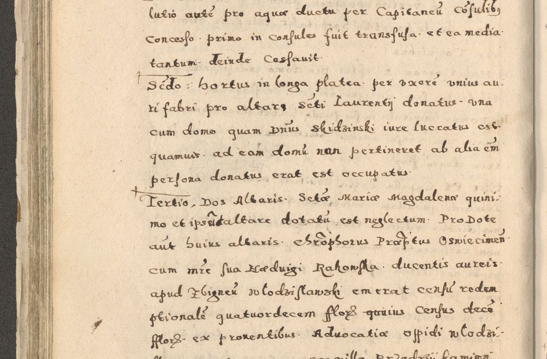 Zdjęcie nr 134 dla obiektu archiwalnego: Acta visitationis exterioris decanatuum Oswiecimensis, Novi Montis, Zatoriensis et Skamnesis ad archidiaconatum Cracoviensem pertinentium per R. D. Christophorum Kazimirski, nominatum episcopum Kijoviensem et praepositum Tarnoviensem ex commissione Illustr. Principis D. Georgii, divina miseratione S.R.E. tituli s. Sixti cardinalis presbiteri Radziwiłł nuncupati, episcopatus Cracoviensis administratoris perpetui, in Olica er Nieswież ducis a. D. 1598