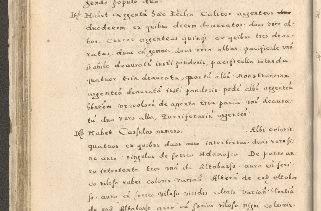 Zdjęcie nr 120 dla obiektu archiwalnego: Acta visitationis exterioris decanatuum Oswiecimensis, Novi Montis, Zatoriensis et Skamnesis ad archidiaconatum Cracoviensem pertinentium per R. D. Christophorum Kazimirski, nominatum episcopum Kijoviensem et praepositum Tarnoviensem ex commissione Illustr. Principis D. Georgii, divina miseratione S.R.E. tituli s. Sixti cardinalis presbiteri Radziwiłł nuncupati, episcopatus Cracoviensis administratoris perpetui, in Olica er Nieswież ducis a. D. 1598