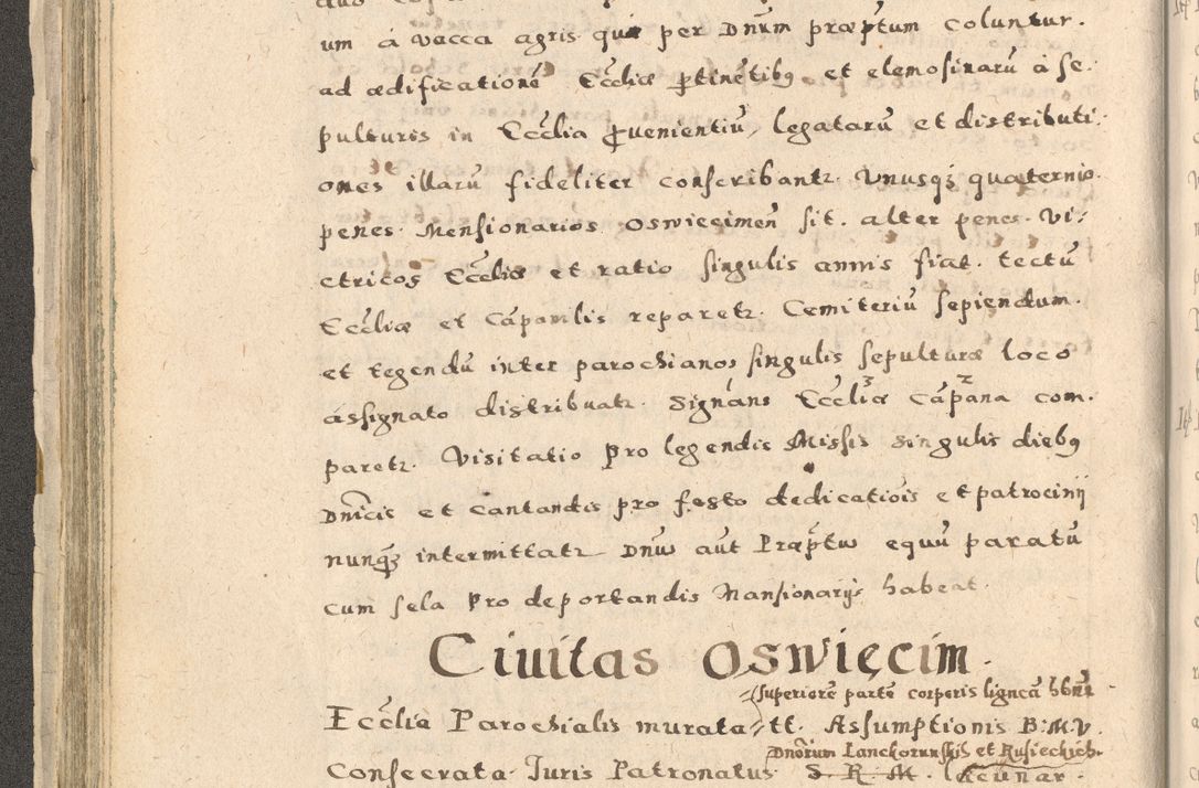 Zdjęcie nr 118 dla obiektu archiwalnego: Acta visitationis exterioris decanatuum Oswiecimensis, Novi Montis, Zatoriensis et Skamnesis ad archidiaconatum Cracoviensem pertinentium per R. D. Christophorum Kazimirski, nominatum episcopum Kijoviensem et praepositum Tarnoviensem ex commissione Illustr. Principis D. Georgii, divina miseratione S.R.E. tituli s. Sixti cardinalis presbiteri Radziwiłł nuncupati, episcopatus Cracoviensis administratoris perpetui, in Olica er Nieswież ducis a. D. 1598