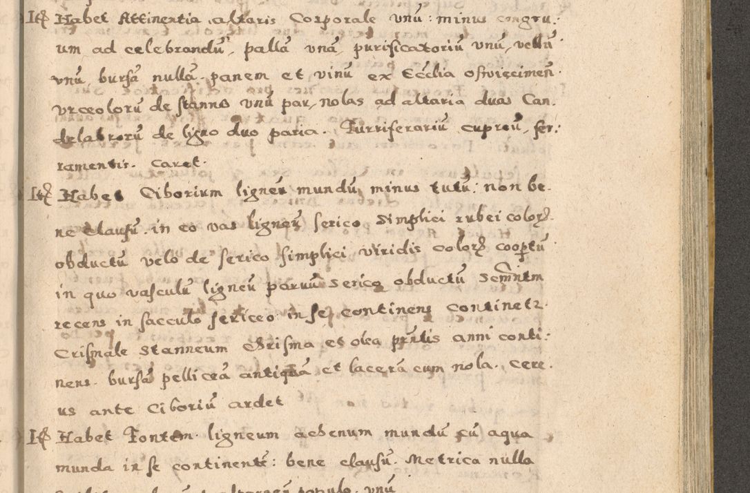 Zdjęcie nr 115 dla obiektu archiwalnego: Acta visitationis exterioris decanatuum Oswiecimensis, Novi Montis, Zatoriensis et Skamnesis ad archidiaconatum Cracoviensem pertinentium per R. D. Christophorum Kazimirski, nominatum episcopum Kijoviensem et praepositum Tarnoviensem ex commissione Illustr. Principis D. Georgii, divina miseratione S.R.E. tituli s. Sixti cardinalis presbiteri Radziwiłł nuncupati, episcopatus Cracoviensis administratoris perpetui, in Olica er Nieswież ducis a. D. 1598