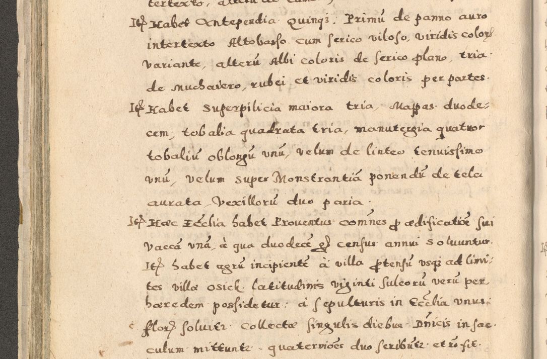 Zdjęcie nr 108 dla obiektu archiwalnego: Acta visitationis exterioris decanatuum Oswiecimensis, Novi Montis, Zatoriensis et Skamnesis ad archidiaconatum Cracoviensem pertinentium per R. D. Christophorum Kazimirski, nominatum episcopum Kijoviensem et praepositum Tarnoviensem ex commissione Illustr. Principis D. Georgii, divina miseratione S.R.E. tituli s. Sixti cardinalis presbiteri Radziwiłł nuncupati, episcopatus Cracoviensis administratoris perpetui, in Olica er Nieswież ducis a. D. 1598