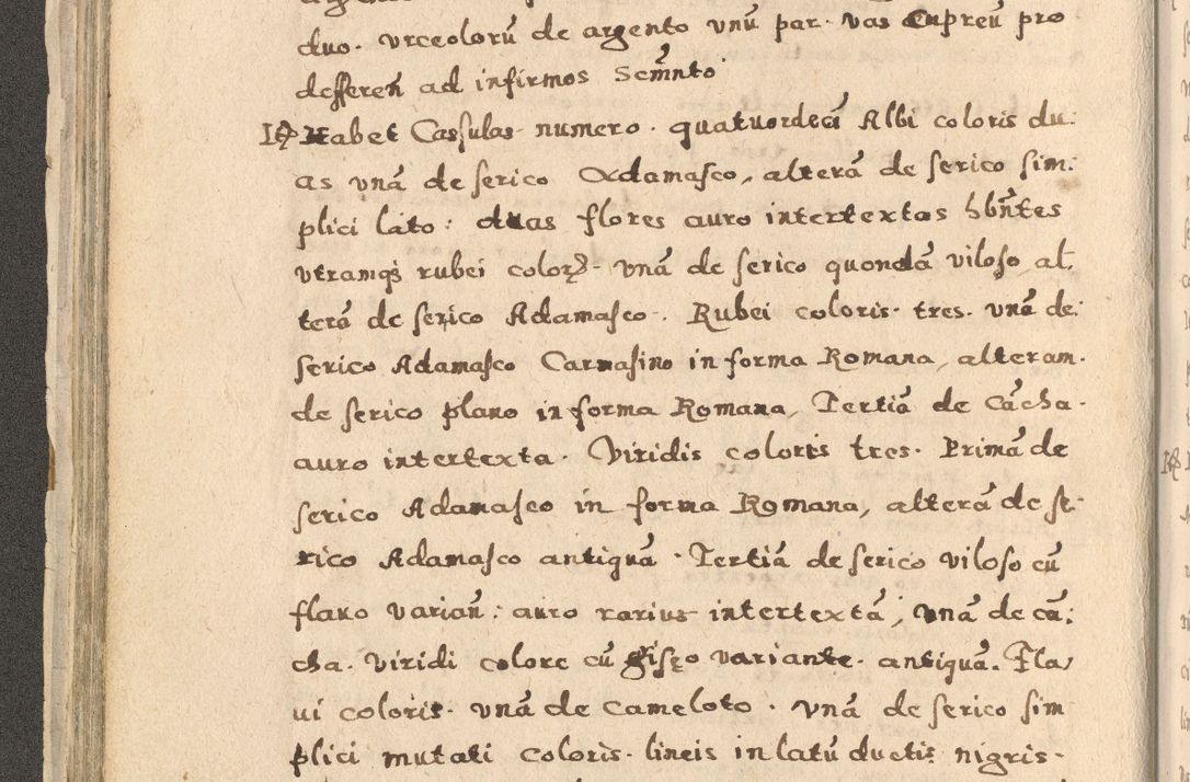 Zdjęcie nr 88 dla obiektu archiwalnego: Acta visitationis exterioris decanatuum Oswiecimensis, Novi Montis, Zatoriensis et Skamnesis ad archidiaconatum Cracoviensem pertinentium per R. D. Christophorum Kazimirski, nominatum episcopum Kijoviensem et praepositum Tarnoviensem ex commissione Illustr. Principis D. Georgii, divina miseratione S.R.E. tituli s. Sixti cardinalis presbiteri Radziwiłł nuncupati, episcopatus Cracoviensis administratoris perpetui, in Olica er Nieswież ducis a. D. 1598