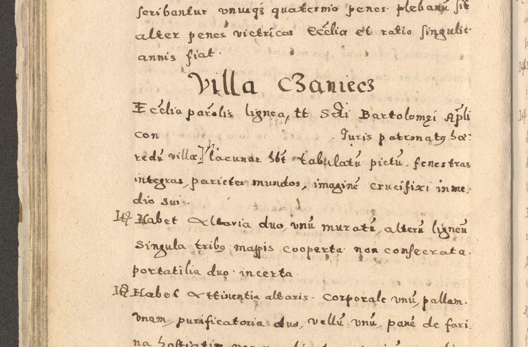 Zdjęcie nr 82 dla obiektu archiwalnego: Acta visitationis exterioris decanatuum Oswiecimensis, Novi Montis, Zatoriensis et Skamnesis ad archidiaconatum Cracoviensem pertinentium per R. D. Christophorum Kazimirski, nominatum episcopum Kijoviensem et praepositum Tarnoviensem ex commissione Illustr. Principis D. Georgii, divina miseratione S.R.E. tituli s. Sixti cardinalis presbiteri Radziwiłł nuncupati, episcopatus Cracoviensis administratoris perpetui, in Olica er Nieswież ducis a. D. 1598