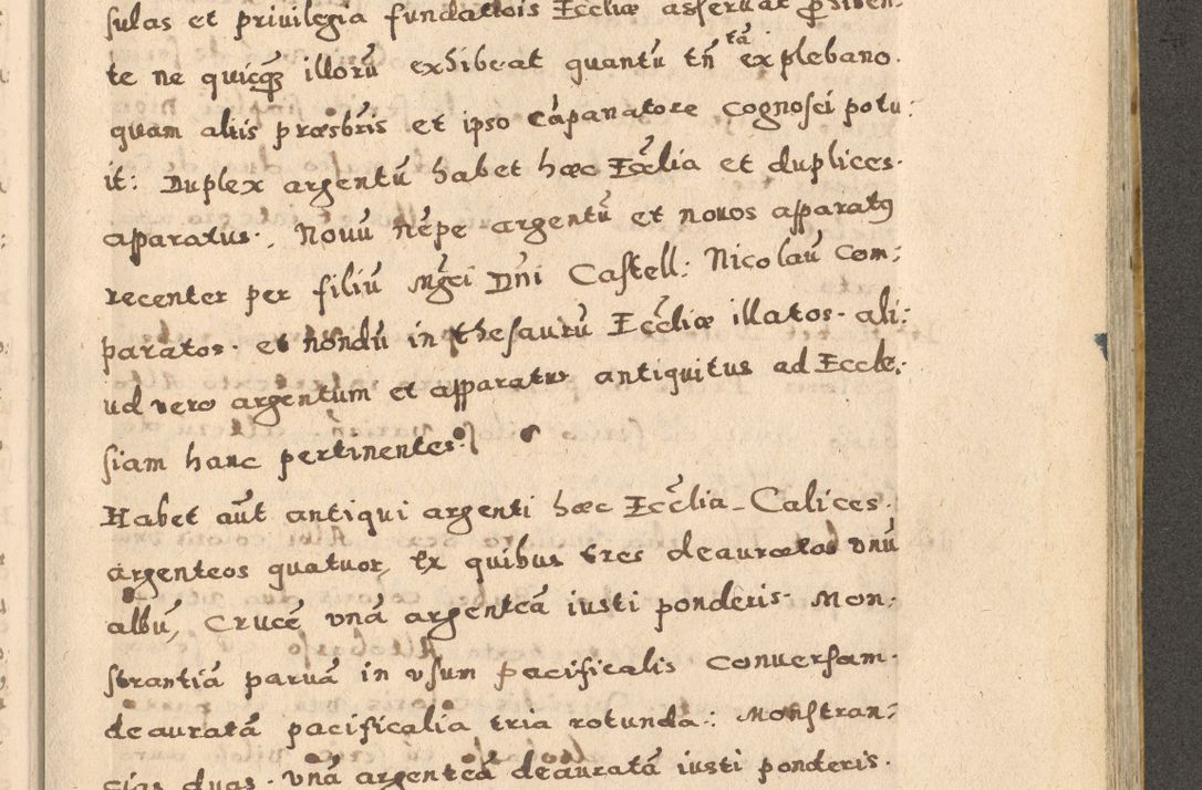 Zdjęcie nr 73 dla obiektu archiwalnego: Acta visitationis exterioris decanatuum Oswiecimensis, Novi Montis, Zatoriensis et Skamnesis ad archidiaconatum Cracoviensem pertinentium per R. D. Christophorum Kazimirski, nominatum episcopum Kijoviensem et praepositum Tarnoviensem ex commissione Illustr. Principis D. Georgii, divina miseratione S.R.E. tituli s. Sixti cardinalis presbiteri Radziwiłł nuncupati, episcopatus Cracoviensis administratoris perpetui, in Olica er Nieswież ducis a. D. 1598
