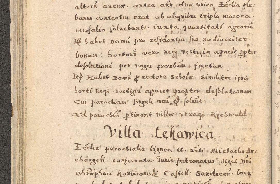 Zdjęcie nr 66 dla obiektu archiwalnego: Acta visitationis exterioris decanatuum Oswiecimensis, Novi Montis, Zatoriensis et Skamnesis ad archidiaconatum Cracoviensem pertinentium per R. D. Christophorum Kazimirski, nominatum episcopum Kijoviensem et praepositum Tarnoviensem ex commissione Illustr. Principis D. Georgii, divina miseratione S.R.E. tituli s. Sixti cardinalis presbiteri Radziwiłł nuncupati, episcopatus Cracoviensis administratoris perpetui, in Olica er Nieswież ducis a. D. 1598