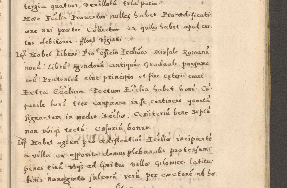 Zdjęcie nr 65 dla obiektu archiwalnego: Acta visitationis exterioris decanatuum Oswiecimensis, Novi Montis, Zatoriensis et Skamnesis ad archidiaconatum Cracoviensem pertinentium per R. D. Christophorum Kazimirski, nominatum episcopum Kijoviensem et praepositum Tarnoviensem ex commissione Illustr. Principis D. Georgii, divina miseratione S.R.E. tituli s. Sixti cardinalis presbiteri Radziwiłł nuncupati, episcopatus Cracoviensis administratoris perpetui, in Olica er Nieswież ducis a. D. 1598