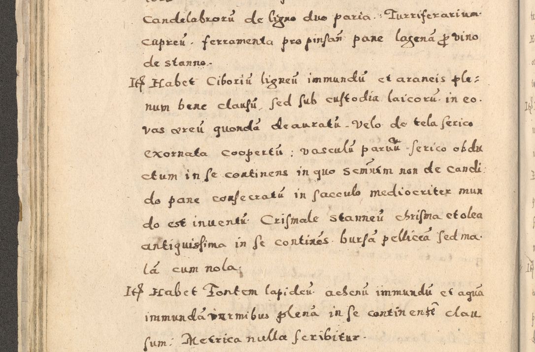 Zdjęcie nr 64 dla obiektu archiwalnego: Acta visitationis exterioris decanatuum Oswiecimensis, Novi Montis, Zatoriensis et Skamnesis ad archidiaconatum Cracoviensem pertinentium per R. D. Christophorum Kazimirski, nominatum episcopum Kijoviensem et praepositum Tarnoviensem ex commissione Illustr. Principis D. Georgii, divina miseratione S.R.E. tituli s. Sixti cardinalis presbiteri Radziwiłł nuncupati, episcopatus Cracoviensis administratoris perpetui, in Olica er Nieswież ducis a. D. 1598