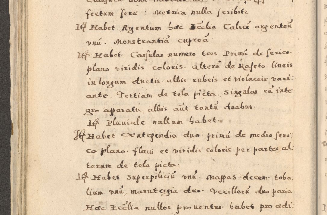 Zdjęcie nr 62 dla obiektu archiwalnego: Acta visitationis exterioris decanatuum Oswiecimensis, Novi Montis, Zatoriensis et Skamnesis ad archidiaconatum Cracoviensem pertinentium per R. D. Christophorum Kazimirski, nominatum episcopum Kijoviensem et praepositum Tarnoviensem ex commissione Illustr. Principis D. Georgii, divina miseratione S.R.E. tituli s. Sixti cardinalis presbiteri Radziwiłł nuncupati, episcopatus Cracoviensis administratoris perpetui, in Olica er Nieswież ducis a. D. 1598