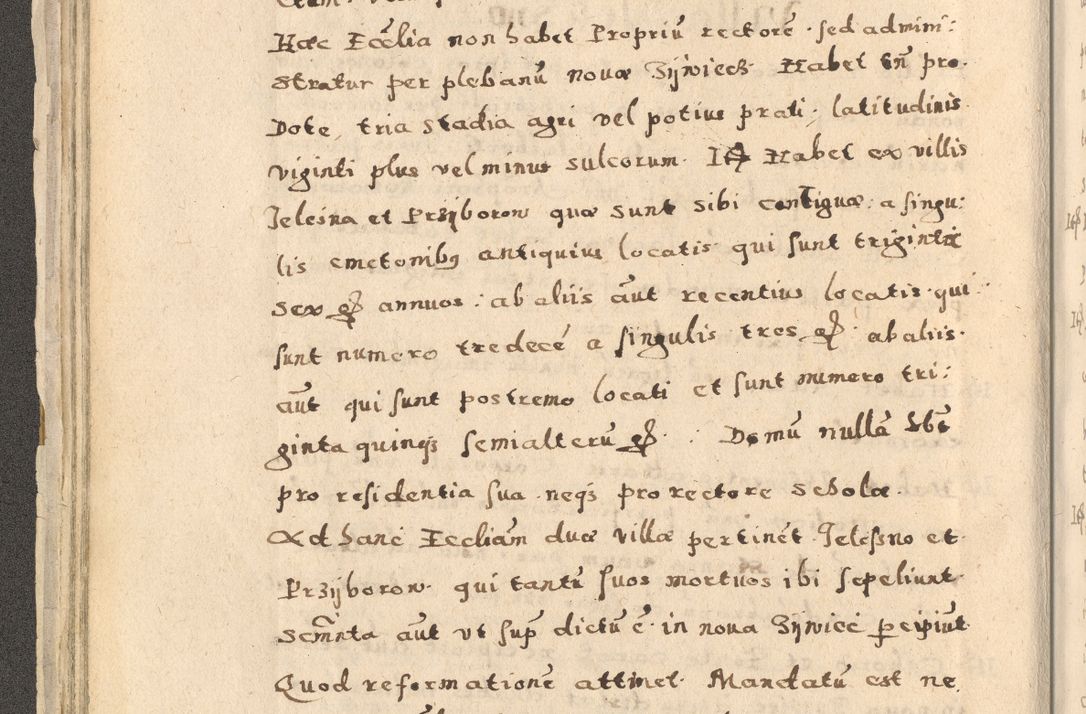 Zdjęcie nr 58 dla obiektu archiwalnego: Acta visitationis exterioris decanatuum Oswiecimensis, Novi Montis, Zatoriensis et Skamnesis ad archidiaconatum Cracoviensem pertinentium per R. D. Christophorum Kazimirski, nominatum episcopum Kijoviensem et praepositum Tarnoviensem ex commissione Illustr. Principis D. Georgii, divina miseratione S.R.E. tituli s. Sixti cardinalis presbiteri Radziwiłł nuncupati, episcopatus Cracoviensis administratoris perpetui, in Olica er Nieswież ducis a. D. 1598