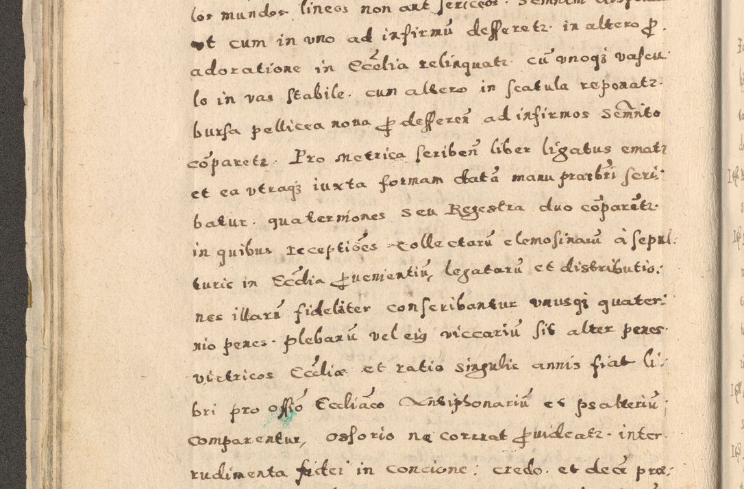 Zdjęcie nr 54 dla obiektu archiwalnego: Acta visitationis exterioris decanatuum Oswiecimensis, Novi Montis, Zatoriensis et Skamnesis ad archidiaconatum Cracoviensem pertinentium per R. D. Christophorum Kazimirski, nominatum episcopum Kijoviensem et praepositum Tarnoviensem ex commissione Illustr. Principis D. Georgii, divina miseratione S.R.E. tituli s. Sixti cardinalis presbiteri Radziwiłł nuncupati, episcopatus Cracoviensis administratoris perpetui, in Olica er Nieswież ducis a. D. 1598