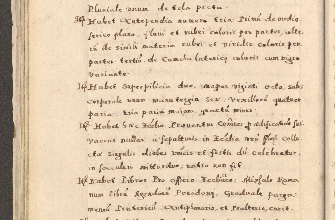 Zdjęcie nr 52 dla obiektu archiwalnego: Acta visitationis exterioris decanatuum Oswiecimensis, Novi Montis, Zatoriensis et Skamnesis ad archidiaconatum Cracoviensem pertinentium per R. D. Christophorum Kazimirski, nominatum episcopum Kijoviensem et praepositum Tarnoviensem ex commissione Illustr. Principis D. Georgii, divina miseratione S.R.E. tituli s. Sixti cardinalis presbiteri Radziwiłł nuncupati, episcopatus Cracoviensis administratoris perpetui, in Olica er Nieswież ducis a. D. 1598