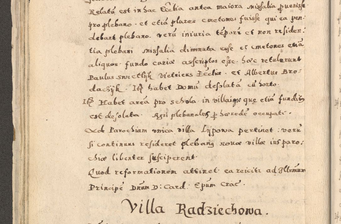 Zdjęcie nr 50 dla obiektu archiwalnego: Acta visitationis exterioris decanatuum Oswiecimensis, Novi Montis, Zatoriensis et Skamnesis ad archidiaconatum Cracoviensem pertinentium per R. D. Christophorum Kazimirski, nominatum episcopum Kijoviensem et praepositum Tarnoviensem ex commissione Illustr. Principis D. Georgii, divina miseratione S.R.E. tituli s. Sixti cardinalis presbiteri Radziwiłł nuncupati, episcopatus Cracoviensis administratoris perpetui, in Olica er Nieswież ducis a. D. 1598
