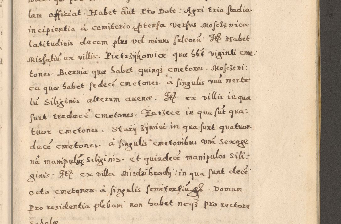 Zdjęcie nr 47 dla obiektu archiwalnego: Acta visitationis exterioris decanatuum Oswiecimensis, Novi Montis, Zatoriensis et Skamnesis ad archidiaconatum Cracoviensem pertinentium per R. D. Christophorum Kazimirski, nominatum episcopum Kijoviensem et praepositum Tarnoviensem ex commissione Illustr. Principis D. Georgii, divina miseratione S.R.E. tituli s. Sixti cardinalis presbiteri Radziwiłł nuncupati, episcopatus Cracoviensis administratoris perpetui, in Olica er Nieswież ducis a. D. 1598