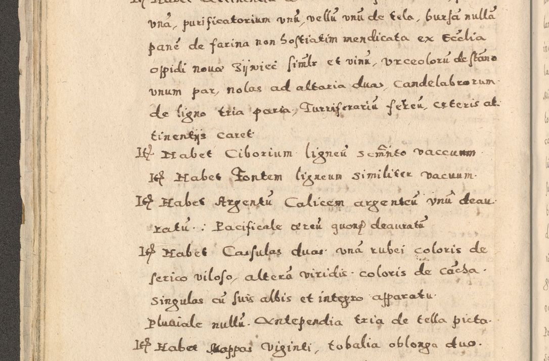Zdjęcie nr 46 dla obiektu archiwalnego: Acta visitationis exterioris decanatuum Oswiecimensis, Novi Montis, Zatoriensis et Skamnesis ad archidiaconatum Cracoviensem pertinentium per R. D. Christophorum Kazimirski, nominatum episcopum Kijoviensem et praepositum Tarnoviensem ex commissione Illustr. Principis D. Georgii, divina miseratione S.R.E. tituli s. Sixti cardinalis presbiteri Radziwiłł nuncupati, episcopatus Cracoviensis administratoris perpetui, in Olica er Nieswież ducis a. D. 1598