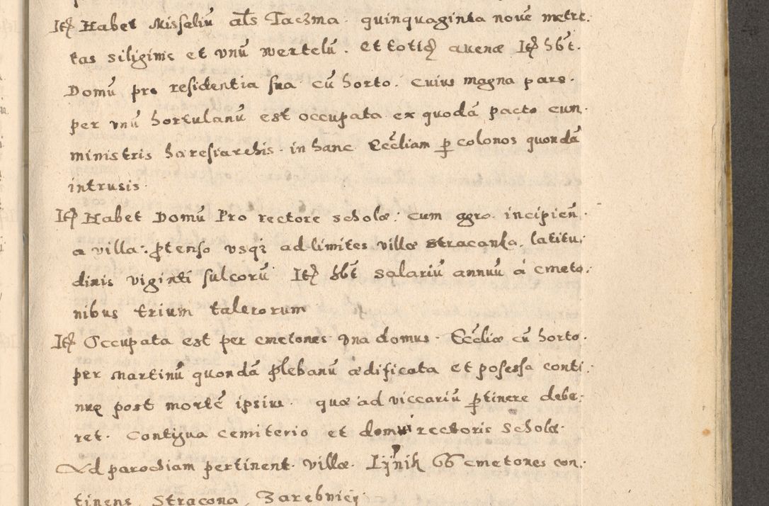 Zdjęcie nr 41 dla obiektu archiwalnego: Acta visitationis exterioris decanatuum Oswiecimensis, Novi Montis, Zatoriensis et Skamnesis ad archidiaconatum Cracoviensem pertinentium per R. D. Christophorum Kazimirski, nominatum episcopum Kijoviensem et praepositum Tarnoviensem ex commissione Illustr. Principis D. Georgii, divina miseratione S.R.E. tituli s. Sixti cardinalis presbiteri Radziwiłł nuncupati, episcopatus Cracoviensis administratoris perpetui, in Olica er Nieswież ducis a. D. 1598