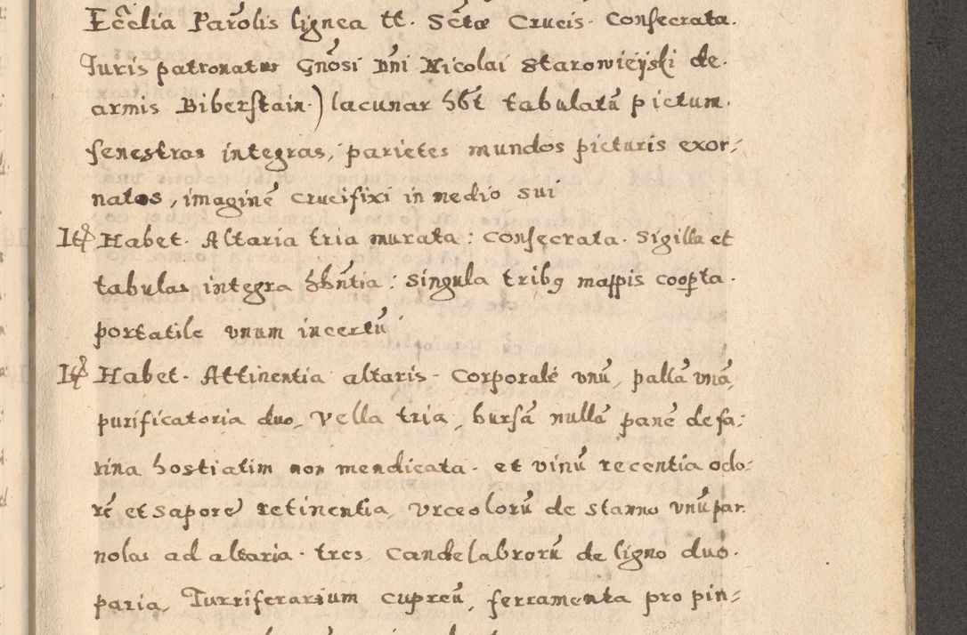 Zdjęcie nr 23 dla obiektu archiwalnego: Acta visitationis exterioris decanatuum Oswiecimensis, Novi Montis, Zatoriensis et Skamnesis ad archidiaconatum Cracoviensem pertinentium per R. D. Christophorum Kazimirski, nominatum episcopum Kijoviensem et praepositum Tarnoviensem ex commissione Illustr. Principis D. Georgii, divina miseratione S.R.E. tituli s. Sixti cardinalis presbiteri Radziwiłł nuncupati, episcopatus Cracoviensis administratoris perpetui, in Olica er Nieswież ducis a. D. 1598