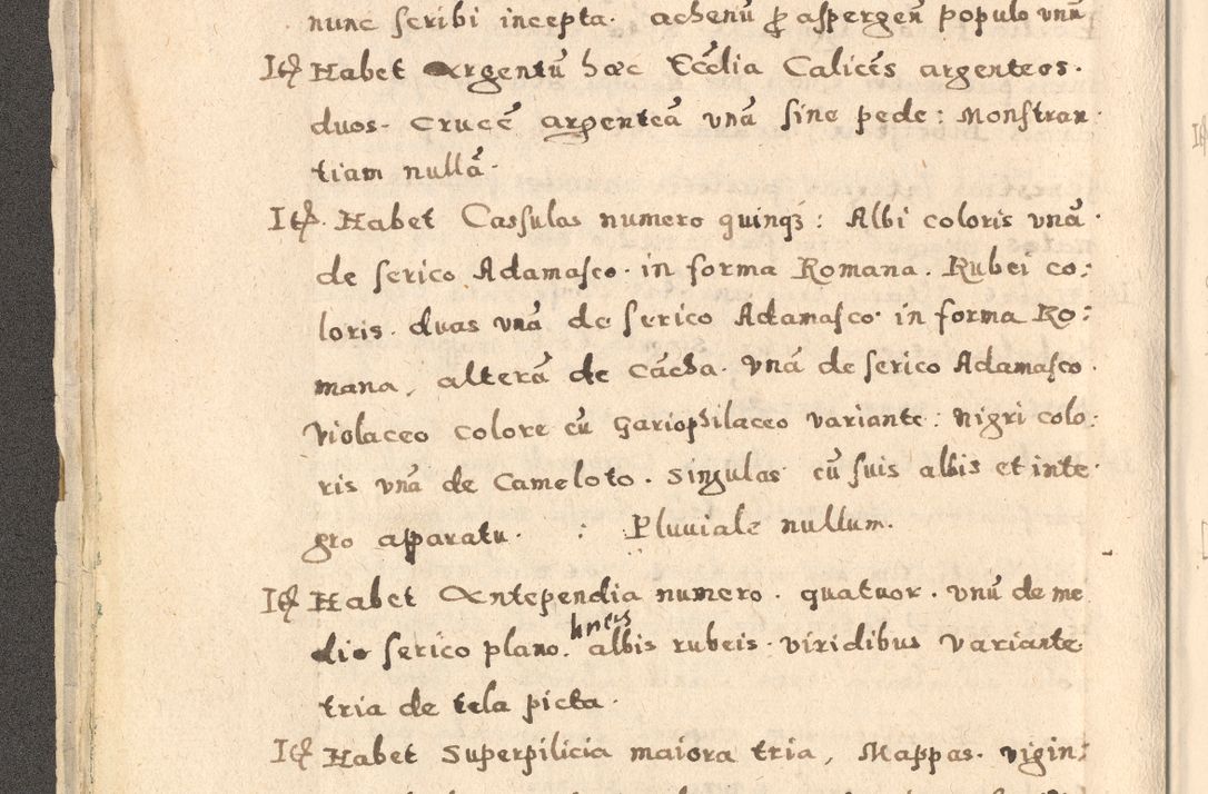 Zdjęcie nr 24 dla obiektu archiwalnego: Acta visitationis exterioris decanatuum Oswiecimensis, Novi Montis, Zatoriensis et Skamnesis ad archidiaconatum Cracoviensem pertinentium per R. D. Christophorum Kazimirski, nominatum episcopum Kijoviensem et praepositum Tarnoviensem ex commissione Illustr. Principis D. Georgii, divina miseratione S.R.E. tituli s. Sixti cardinalis presbiteri Radziwiłł nuncupati, episcopatus Cracoviensis administratoris perpetui, in Olica er Nieswież ducis a. D. 1598