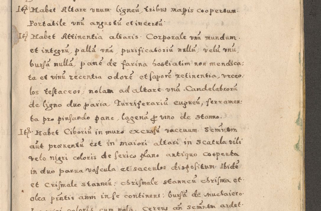 Zdjęcie nr 19 dla obiektu archiwalnego: Acta visitationis exterioris decanatuum Oswiecimensis, Novi Montis, Zatoriensis et Skamnesis ad archidiaconatum Cracoviensem pertinentium per R. D. Christophorum Kazimirski, nominatum episcopum Kijoviensem et praepositum Tarnoviensem ex commissione Illustr. Principis D. Georgii, divina miseratione S.R.E. tituli s. Sixti cardinalis presbiteri Radziwiłł nuncupati, episcopatus Cracoviensis administratoris perpetui, in Olica er Nieswież ducis a. D. 1598