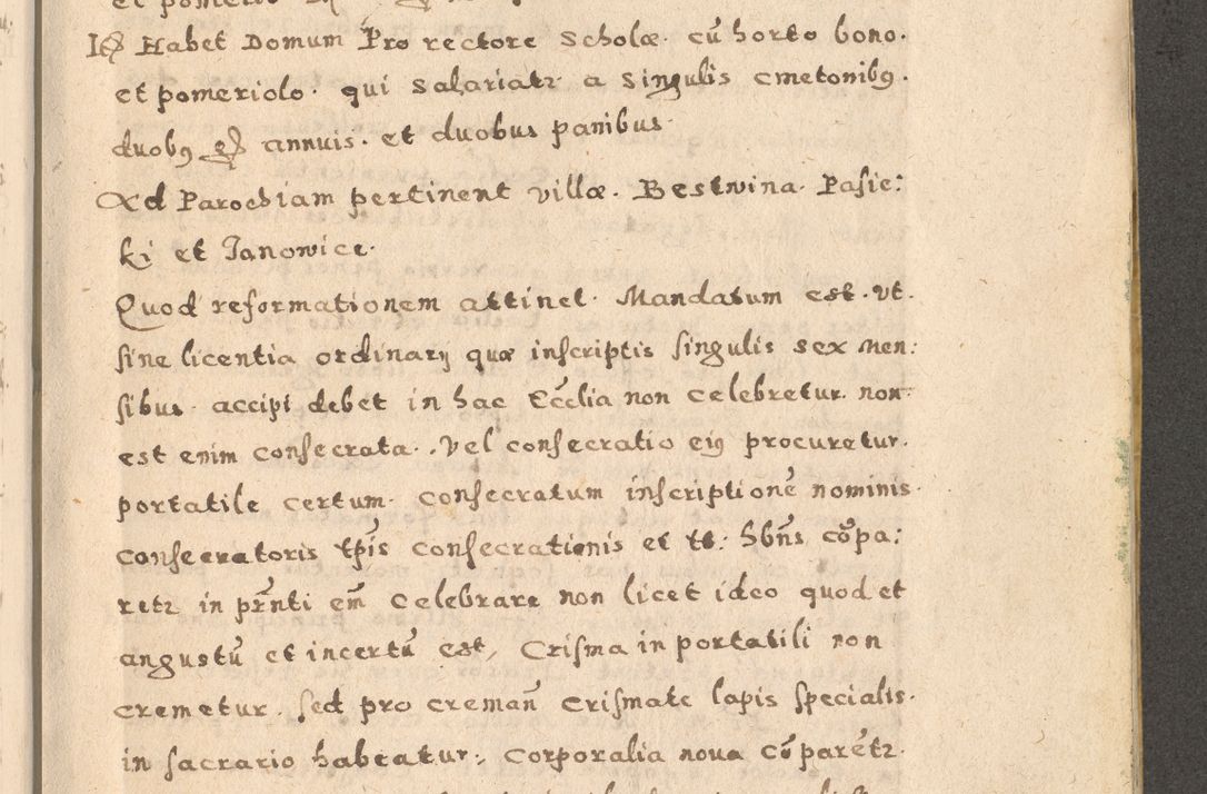 Zdjęcie nr 21 dla obiektu archiwalnego: Acta visitationis exterioris decanatuum Oswiecimensis, Novi Montis, Zatoriensis et Skamnesis ad archidiaconatum Cracoviensem pertinentium per R. D. Christophorum Kazimirski, nominatum episcopum Kijoviensem et praepositum Tarnoviensem ex commissione Illustr. Principis D. Georgii, divina miseratione S.R.E. tituli s. Sixti cardinalis presbiteri Radziwiłł nuncupati, episcopatus Cracoviensis administratoris perpetui, in Olica er Nieswież ducis a. D. 1598