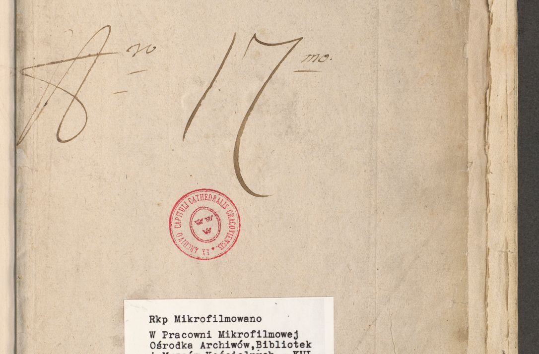 Zdjęcie nr 7 dla obiektu archiwalnego: Acta visitationis exterioris decanatuum Oswiecimensis, Novi Montis, Zatoriensis et Skamnesis ad archidiaconatum Cracoviensem pertinentium per R. D. Christophorum Kazimirski, nominatum episcopum Kijoviensem et praepositum Tarnoviensem ex commissione Illustr. Principis D. Georgii, divina miseratione S.R.E. tituli s. Sixti cardinalis presbiteri Radziwiłł nuncupati, episcopatus Cracoviensis administratoris perpetui, in Olica er Nieswież ducis a. D. 1598
