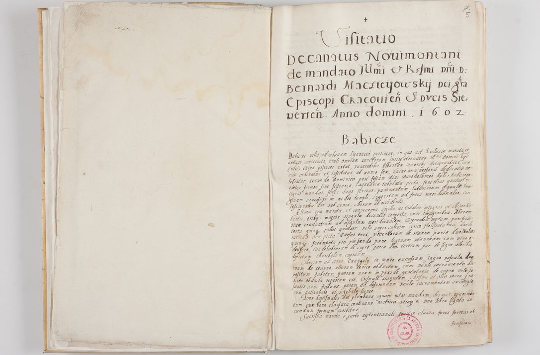 Zdjęcie nr 8 dla obiektu archiwalnego: Visitatio decanatuum Novi Montis, Volbromiensis, Leloviensis et Zatoriensis de mandato R. D. Bernardi Maciejowski, episcopi Cracoviensis et ducis Severiensis a. D. 1602