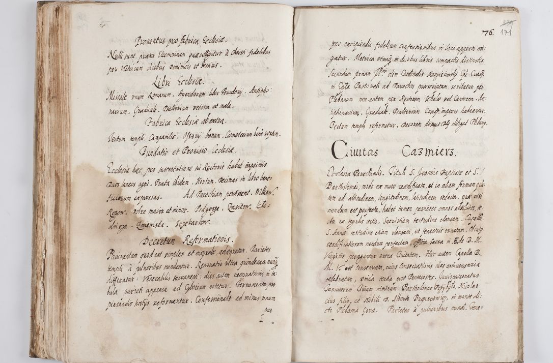 Zdjęcie nr 176 dla obiektu archiwalnego: Visitatio ecclesiarum decanatus Novi Montis, Bythomiensis, Novi Fori, Chodeliensis, Parczoviensis per Rmum Dnum Petrum Skiedzienski Archidiaconum Zawichostensem de anno 1611 peracta