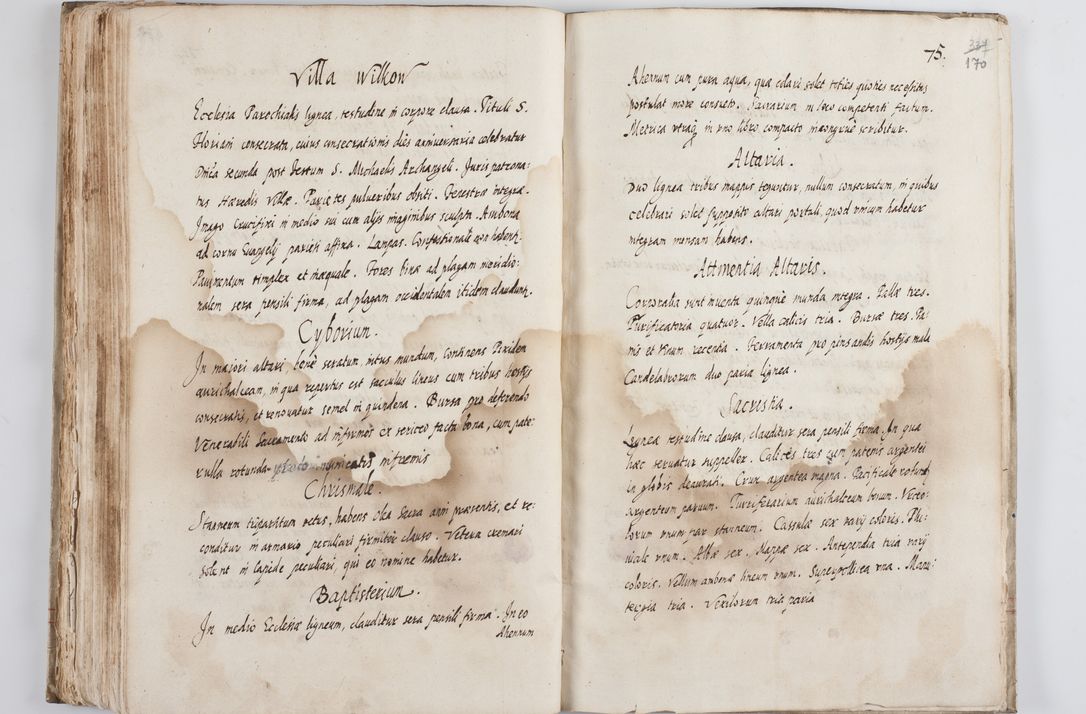 Zdjęcie nr 175 dla obiektu archiwalnego: Visitatio ecclesiarum decanatus Novi Montis, Bythomiensis, Novi Fori, Chodeliensis, Parczoviensis per Rmum Dnum Petrum Skiedzienski Archidiaconum Zawichostensem de anno 1611 peracta