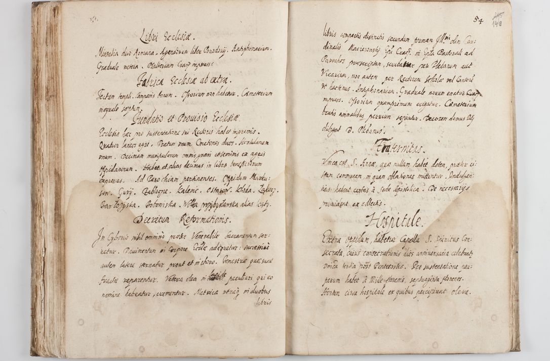 Zdjęcie nr 154 dla obiektu archiwalnego: Visitatio ecclesiarum decanatus Novi Montis, Bythomiensis, Novi Fori, Chodeliensis, Parczoviensis per Rmum Dnum Petrum Skiedzienski Archidiaconum Zawichostensem de anno 1611 peracta