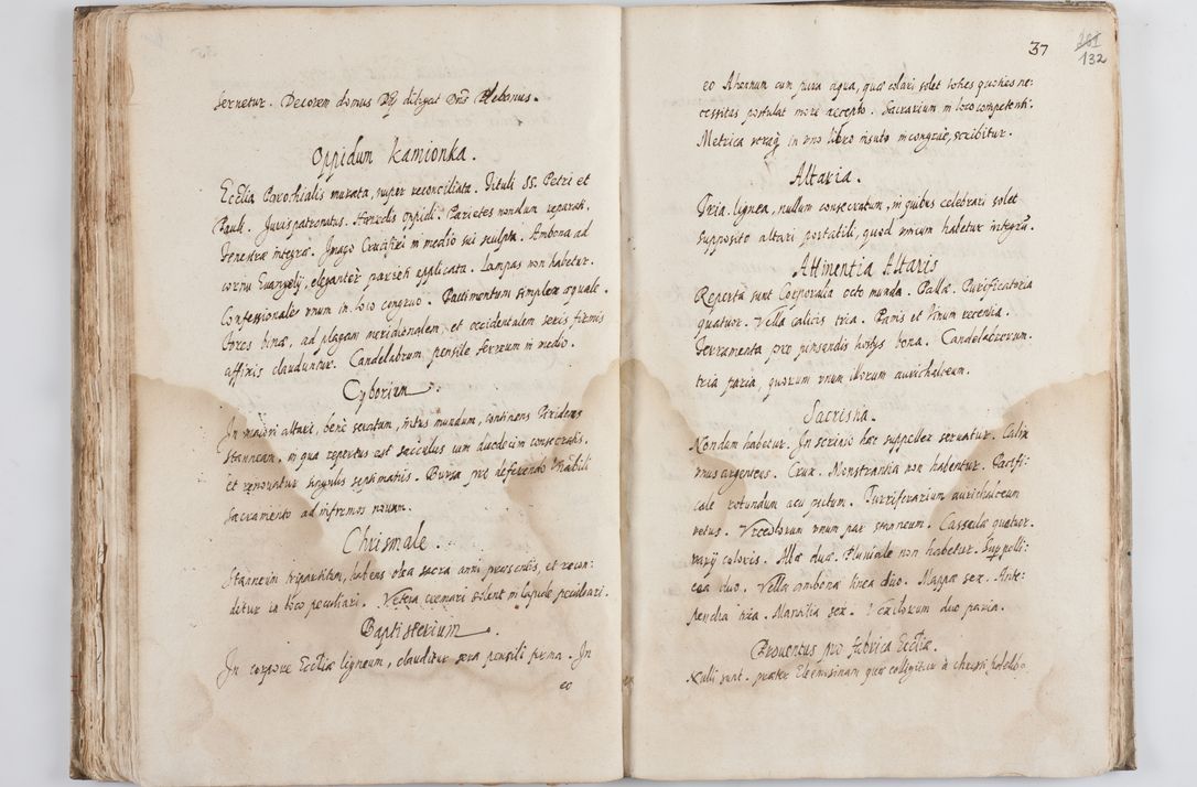 Zdjęcie nr 137 dla obiektu archiwalnego: Visitatio ecclesiarum decanatus Novi Montis, Bythomiensis, Novi Fori, Chodeliensis, Parczoviensis per Rmum Dnum Petrum Skiedzienski Archidiaconum Zawichostensem de anno 1611 peracta