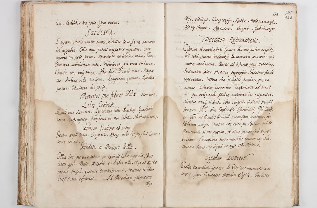 Zdjęcie nr 133 dla obiektu archiwalnego: Visitatio ecclesiarum decanatus Novi Montis, Bythomiensis, Novi Fori, Chodeliensis, Parczoviensis per Rmum Dnum Petrum Skiedzienski Archidiaconum Zawichostensem de anno 1611 peracta