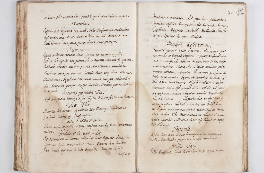 Zdjęcie nr 130 dla obiektu archiwalnego: Visitatio ecclesiarum decanatus Novi Montis, Bythomiensis, Novi Fori, Chodeliensis, Parczoviensis per Rmum Dnum Petrum Skiedzienski Archidiaconum Zawichostensem de anno 1611 peracta