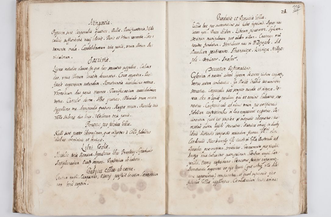 Zdjęcie nr 121 dla obiektu archiwalnego: Visitatio ecclesiarum decanatus Novi Montis, Bythomiensis, Novi Fori, Chodeliensis, Parczoviensis per Rmum Dnum Petrum Skiedzienski Archidiaconum Zawichostensem de anno 1611 peracta