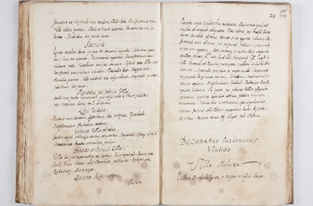 Zdjęcie nr 124 dla obiektu archiwalnego: Visitatio ecclesiarum decanatus Novi Montis, Bythomiensis, Novi Fori, Chodeliensis, Parczoviensis per Rmum Dnum Petrum Skiedzienski Archidiaconum Zawichostensem de anno 1611 peracta