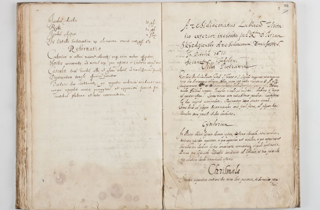 Zdjęcie nr 101 dla obiektu archiwalnego: Visitatio ecclesiarum decanatus Novi Montis, Bythomiensis, Novi Fori, Chodeliensis, Parczoviensis per Rmum Dnum Petrum Skiedzienski Archidiaconum Zawichostensem de anno 1611 peracta