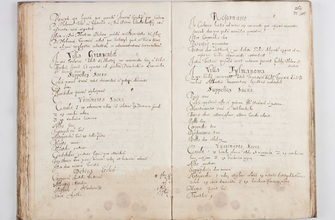 Zdjęcie nr 99 dla obiektu archiwalnego: Visitatio ecclesiarum decanatus Novi Montis, Bythomiensis, Novi Fori, Chodeliensis, Parczoviensis per Rmum Dnum Petrum Skiedzienski Archidiaconum Zawichostensem de anno 1611 peracta