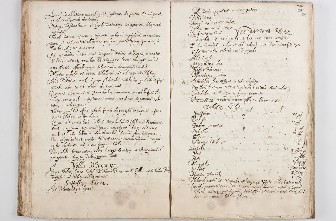 Zdjęcie nr 86 dla obiektu archiwalnego: Visitatio ecclesiarum decanatus Novi Montis, Bythomiensis, Novi Fori, Chodeliensis, Parczoviensis per Rmum Dnum Petrum Skiedzienski Archidiaconum Zawichostensem de anno 1611 peracta