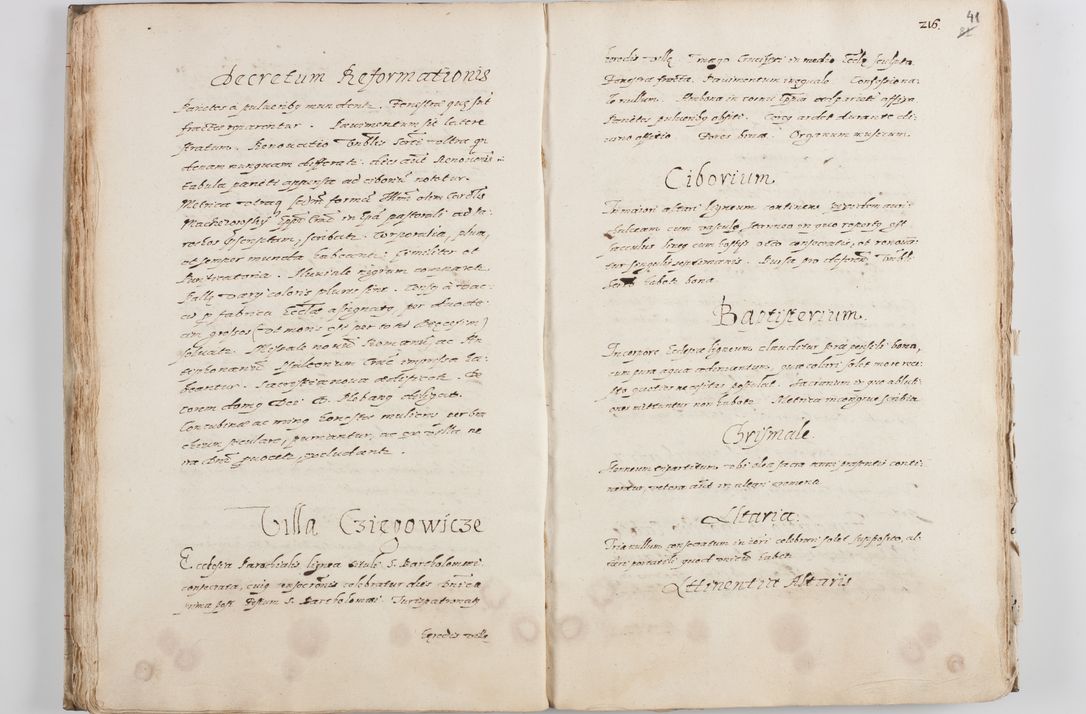 Zdjęcie nr 46 dla obiektu archiwalnego: Visitatio ecclesiarum decanatus Novi Montis, Bythomiensis, Novi Fori, Chodeliensis, Parczoviensis per Rmum Dnum Petrum Skiedzienski Archidiaconum Zawichostensem de anno 1611 peracta