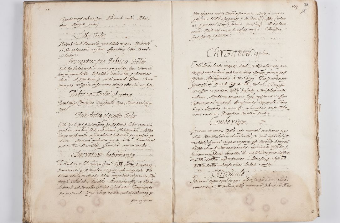 Zdjęcie nr 29 dla obiektu archiwalnego: Visitatio ecclesiarum decanatus Novi Montis, Bythomiensis, Novi Fori, Chodeliensis, Parczoviensis per Rmum Dnum Petrum Skiedzienski Archidiaconum Zawichostensem de anno 1611 peracta