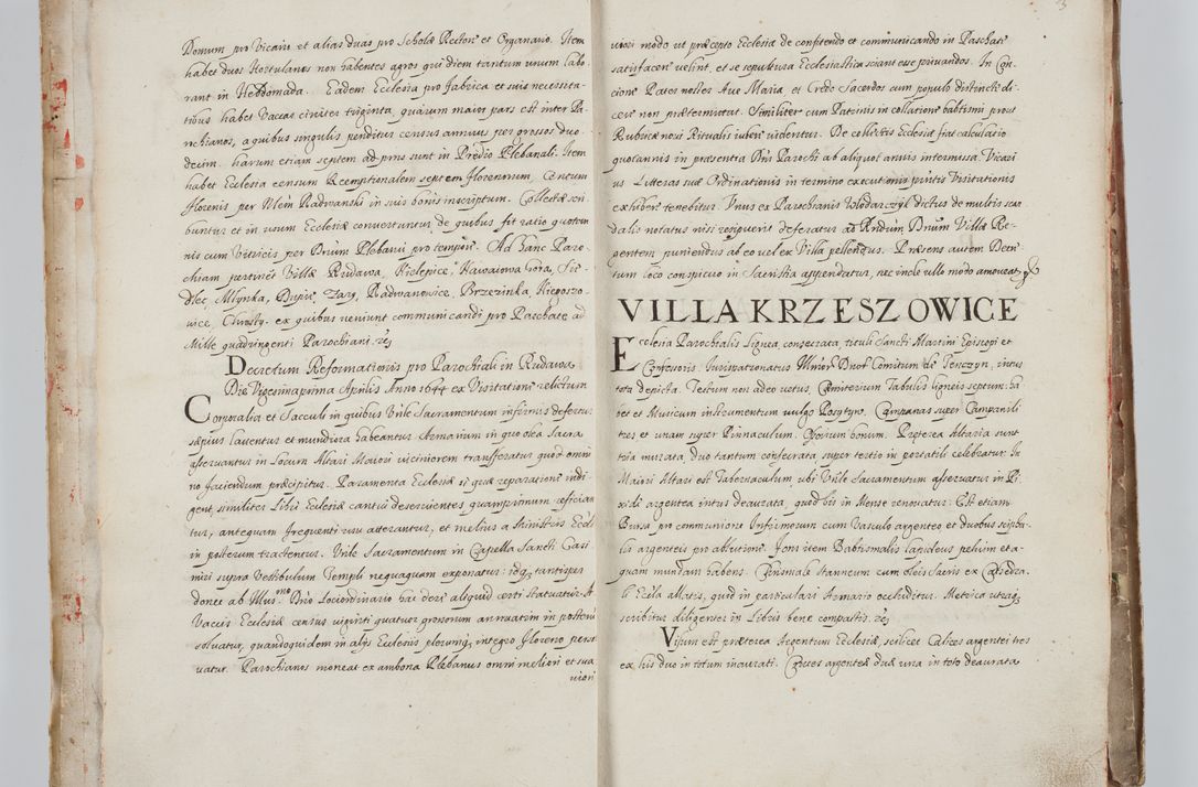 Zdjęcie nr 9 dla obiektu archiwalnego: Liber visitationum a R. D. Joanne Tarnowski, archidiacono Cracoviensi visitatarum ecclesiarum parachialium in decanatibus: Novi Monte, Scavinensi, Zatoriensi, Żiwecensi et Oswiecimensi in annis 1644 - 1647 expeditarum.