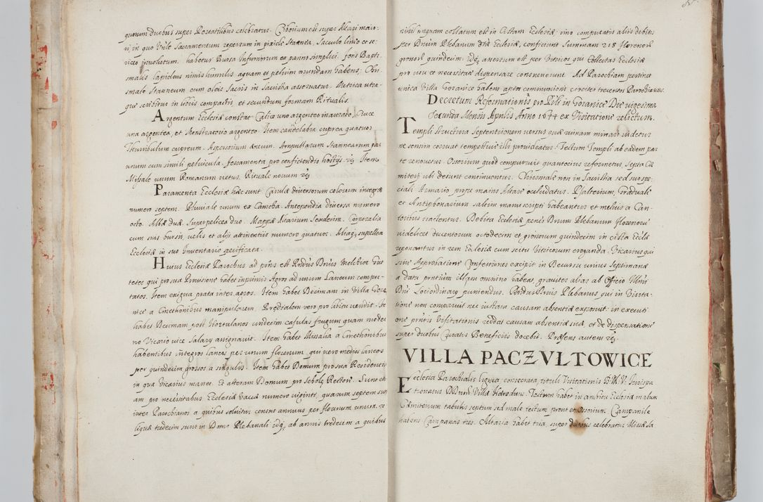 Zdjęcie nr 14 dla obiektu archiwalnego: Liber visitationum a R. D. Joanne Tarnowski, archidiacono Cracoviensi visitatarum ecclesiarum parachialium in decanatibus: Novi Monte, Scavinensi, Zatoriensi, Żiwecensi et Oswiecimensi in annis 1644 - 1647 expeditarum.