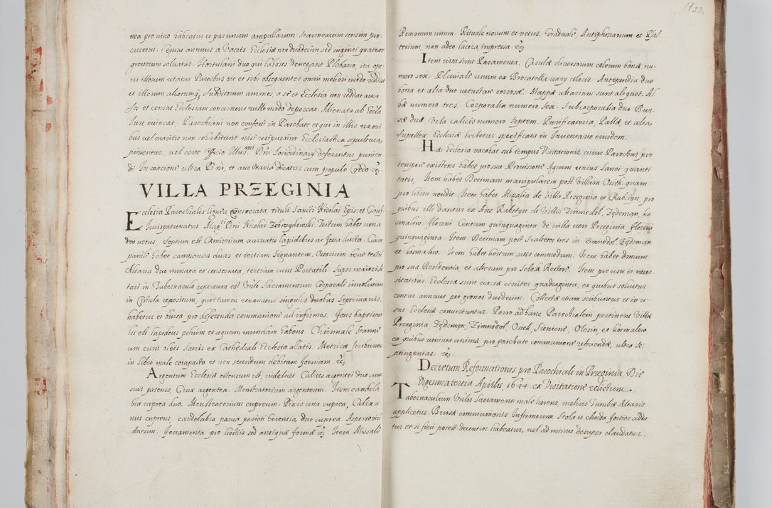 Zdjęcie nr 17 dla obiektu archiwalnego: Liber visitationum a R. D. Joanne Tarnowski, archidiacono Cracoviensi visitatarum ecclesiarum parachialium in decanatibus: Novi Monte, Scavinensi, Zatoriensi, Żiwecensi et Oswiecimensi in annis 1644 - 1647 expeditarum.