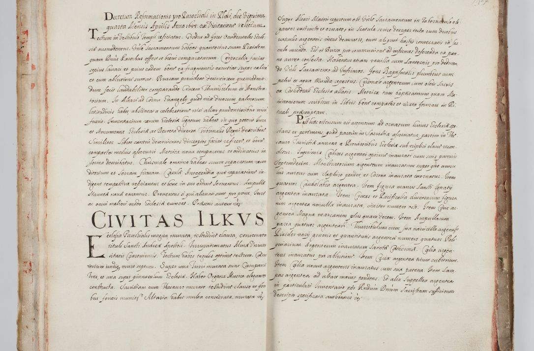 Zdjęcie nr 19 dla obiektu archiwalnego: Liber visitationum a R. D. Joanne Tarnowski, archidiacono Cracoviensi visitatarum ecclesiarum parachialium in decanatibus: Novi Monte, Scavinensi, Zatoriensi, Żiwecensi et Oswiecimensi in annis 1644 - 1647 expeditarum.