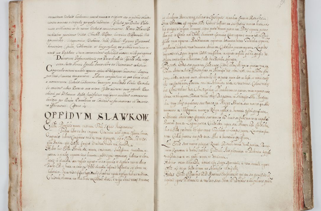 Zdjęcie nr 25 dla obiektu archiwalnego: Liber visitationum a R. D. Joanne Tarnowski, archidiacono Cracoviensi visitatarum ecclesiarum parachialium in decanatibus: Novi Monte, Scavinensi, Zatoriensi, Żiwecensi et Oswiecimensi in annis 1644 - 1647 expeditarum.