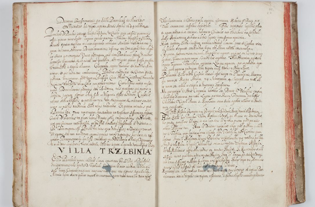 Zdjęcie nr 29 dla obiektu archiwalnego: Liber visitationum a R. D. Joanne Tarnowski, archidiacono Cracoviensi visitatarum ecclesiarum parachialium in decanatibus: Novi Monte, Scavinensi, Zatoriensi, Żiwecensi et Oswiecimensi in annis 1644 - 1647 expeditarum.