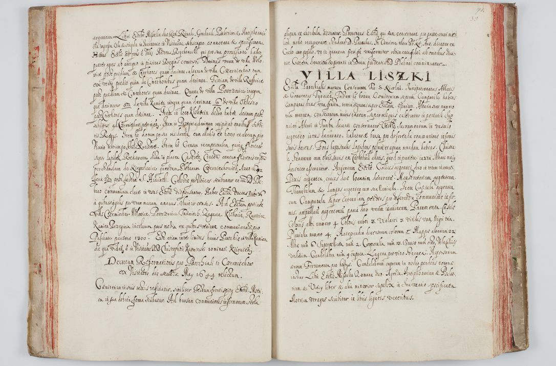 Zdjęcie nr 45 dla obiektu archiwalnego: Liber visitationum a R. D. Joanne Tarnowski, archidiacono Cracoviensi visitatarum ecclesiarum parachialium in decanatibus: Novi Monte, Scavinensi, Zatoriensi, Żiwecensi et Oswiecimensi in annis 1644 - 1647 expeditarum.